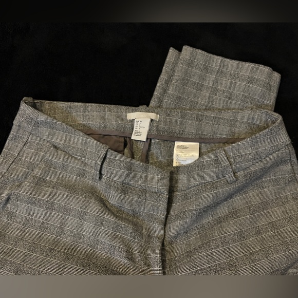 H&M GRAY PLAID PANTS/SLACKS - Picture 2 of 4